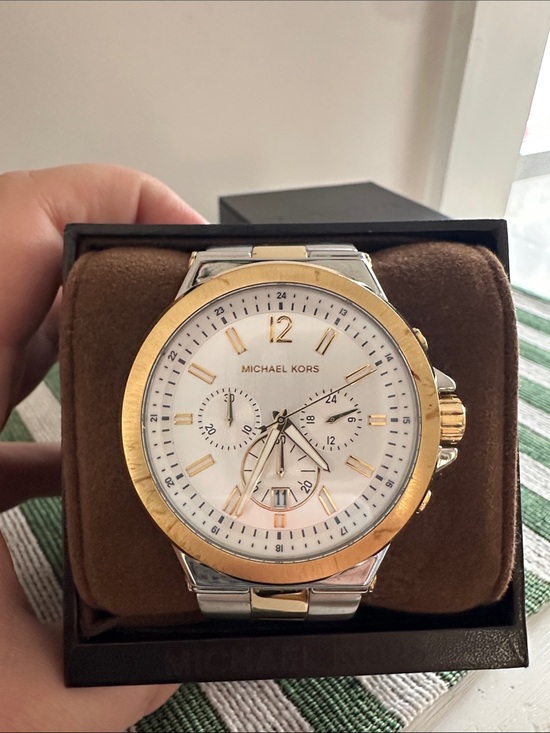 Michael Kors Other - Michael Kors Gold & Silver Men's Chronograph Watch